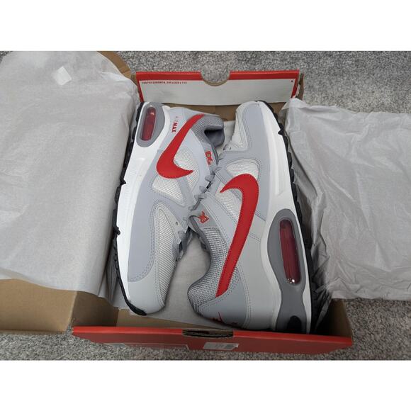 Nike Air Max Command Shoes Mens 10.5 White University Red Running Sneakers - Picture 11 of 11